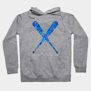 Baseball bat blue Hoodie